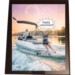 Happy Retirement In A Glass Front Frame 8x10 Picture AI wall